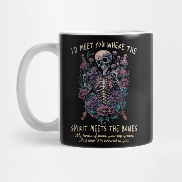 Graphic Vintage The Spirit Meets The Bones Gifts Men by DesignDRart